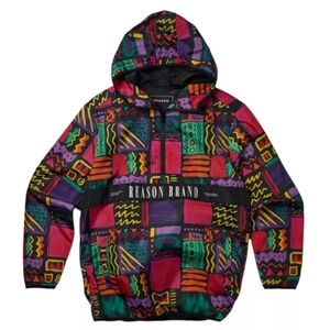 Reason Pullover African hip hop retro hoodie jacket half zip Man's Multiple size